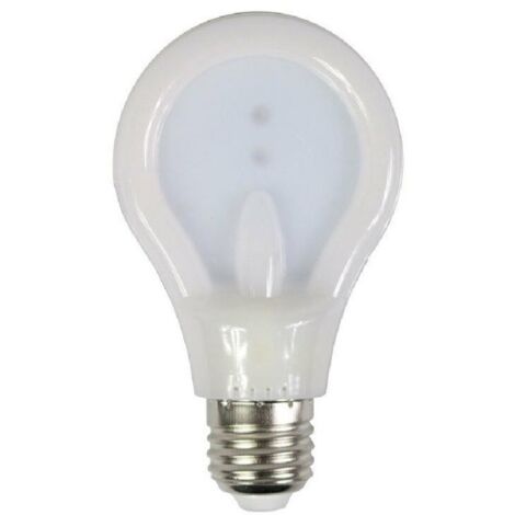 Trade Shop - Lampadina Led Slim Piatta 9 Watt E27 Luce 6500k 4000k 3000k  Illuminazione A80 -bianco