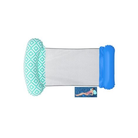 Materassino Gonfiabile Matrimoniale Da Mare E Piscina Con Porta Ghiaccio  215x178 Cm 