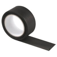 Trade Shop - Rotolo Nastro Adesivo Americano Telato Nero 4,8cmx10mt  Resistente Impermeabile