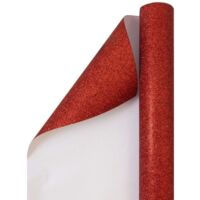 Trade Shop - Rotolo Pellicola Adesiva Rossa Glitter 45cmx2m Pannelli  Cassetti Mobili