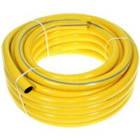 Trade Shop - Rotolo Tubo Per Irrigazione Giardino Acqua 3 Strati Retinato  Giallo Euro -1/2 - 15