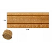 Trade Shop - Rotolo Carta Adesiva Per Parati Mobili Greca Stampa 3d Bronzo  8cm X 2.3mt