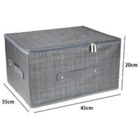 Trade Shop - Box Scatola Salvaspazio Portatutto Contenitore Organizer  Cerniera 79416 45x35x20cm