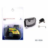 Trade Shop - Lucchetto Antifurto Bloccadisco Con Allarme Sonoro 110db Per  Moto Bici Xc-1534