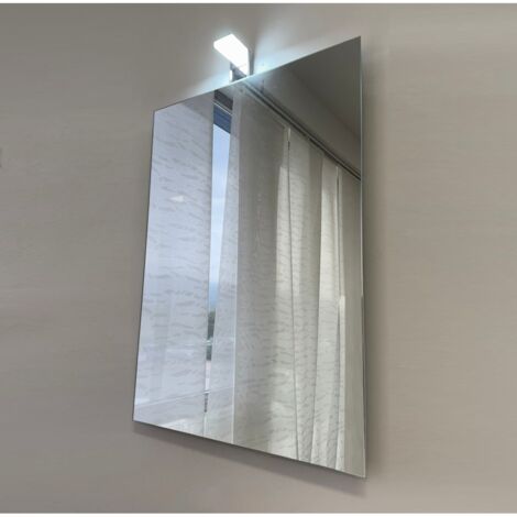 Monel - specchio con lampada led, dimensioni  60 x 80 cm