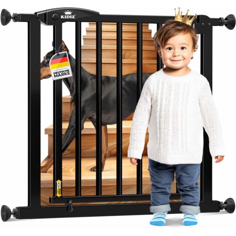 Kidiz® puerta de seguridad puerta de barrera puerta de la escalera puerta del niño puerta del animal doméstico BASE NEGRO PARTE