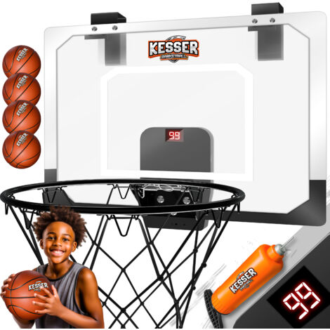Canasta De Baloncesto Mini Para Niños – Con Marcador Electrónico, Luces LED Y Montaje En Pared, Juguete Educativo