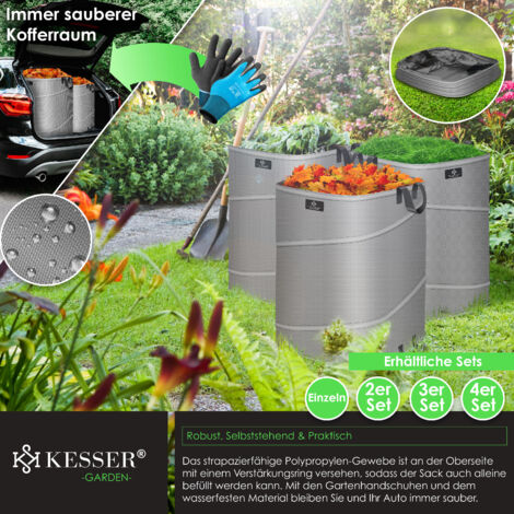 15 Sacchi Da Giardinaggio Robusti 80x120cm - Ideali Per Macerie, Sabbia Antiallagamento E Ghiaia