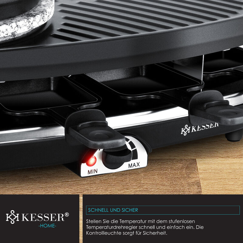 KESSER® Raclette grill - barbecue da tavolo - griglia per party