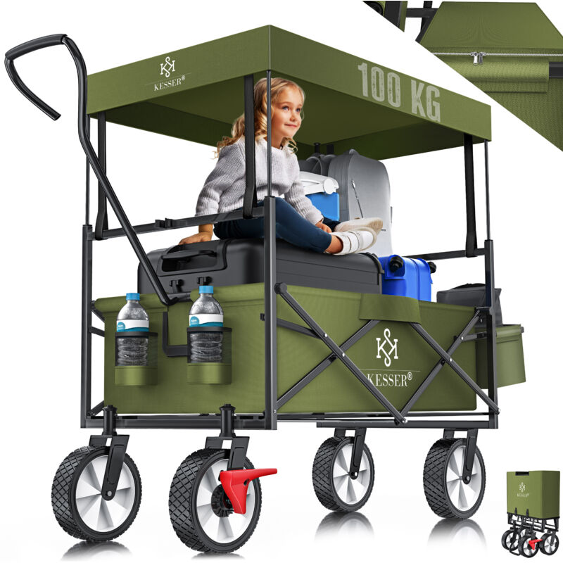 Offerta! Carretto carrello pieghevole con tettuccio CAORLE per