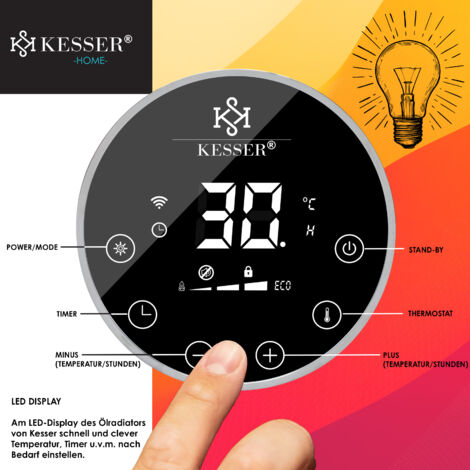 Mini Riscaldatore Elettrico Portatile Con Ventola, Presa A Muro Intelligente Da 500 W Termostato Regolabile Timer E Display Led Piccolo Riscaldatore Da Parete Senza Telecomando 89797502