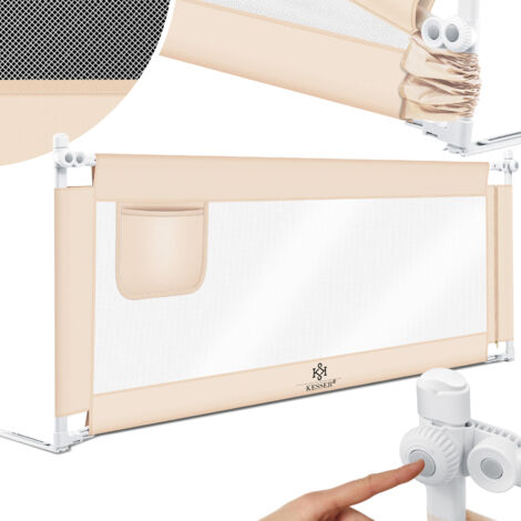 KESSER® ringhiera letto ringhiera letto bambino ringhiera letto bambino ringhiera letto bambino beige / 150cm (1/5)