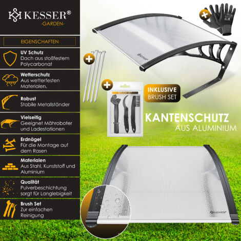 Riparo Per Robot Tosaerba - Copertura In Acciaio Zincato Con Protezione UV, 78x60x34 Cm - Foto 6