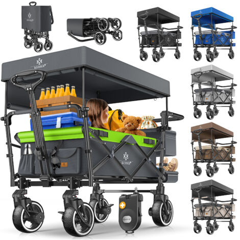 KESSER GT9000 Carrello Pieghevole Con Tettuccio - Porta Tutto Fino A 80kg - Foto 8