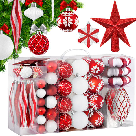 Candele decorative colorate natalizie per interno set da 8 pezzi ø 5 cm /  Rosso Opaco
