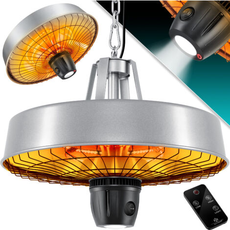 Riscaldatore A Infrarossi Kesser 2500W - Per Esterni, Patio, Garage, Con 3 Livelli Di Potenza - Foto 8