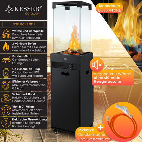 KESSER® Riscaldatore radiante a gas riscaldatore a gas riscaldatore a gas  incl. copertura protettiva riscaldatore