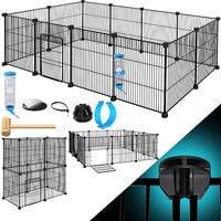 Bc-elec - RA-362 Pollaio da esterno 3x6x2m, recinto in rete metallica per  galline, pollame, struttura