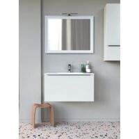 Mobile da bagno sospeso modello PARMA bianco opaco da 70cm