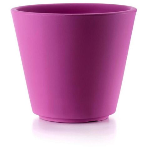 Outdoor "Ribeira Essential" Kunststoffvase für Blumen und Pflanzen -35 cm / Weiß