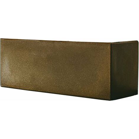 Cromia Matera rechteckiger Blumentopf, mit einfarbigem Dekor, aus Harz "Made in Italy" -Bronze / Topf