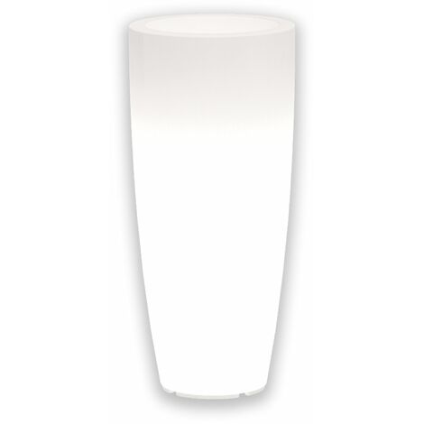 Leuchtende Vase Stilo Round Bright, mit LED Dekoration für den Außeneinsatz "Made in Italy" -Mehrfarbig / ø 33 cm / Solarladung