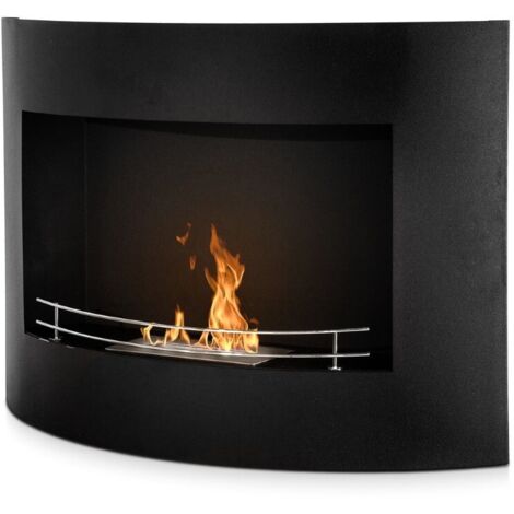Bioethanol-Wandkamin "Tokyo" aus Stahl 2,5 kW Modernes Dekor