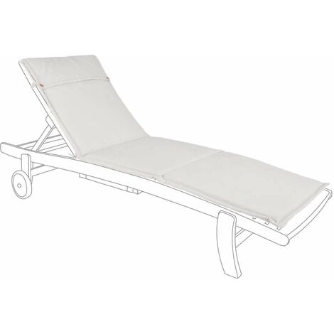 Kissen für Outdoor-Sonnenliege, wasserabweisend 190 x 62 cm -Natürliche (1/5)