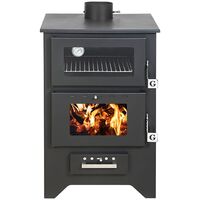 Holzofen "Apollo" 14,8 kW aus Stahl h 91 cm Made in Europe
