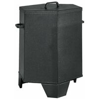 Ascheeimer ideal für Grills, Öfen und Holzkamine "Made in Italy -Mittel