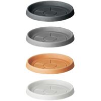 Kunststoffuntersetzer ''Tondo Classic'' für Outdoor/Indoor Blumen- und Pflanzentopf -22 cm / Weiß