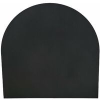 Bodenschutz für Eisenöfen, halbrund, "Made in Italy". -84 X 84 cm