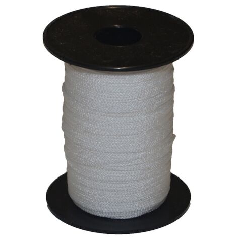 Drisse polypropylène fluo anti-UV - 1.5 mm - blanc - bobine de 100 m - CORDERIES TOURNONAISES (1/2)