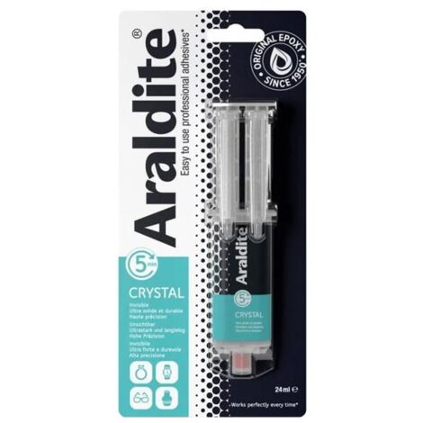 Colle Epoxy Araldite Cristal 24ml Araldite