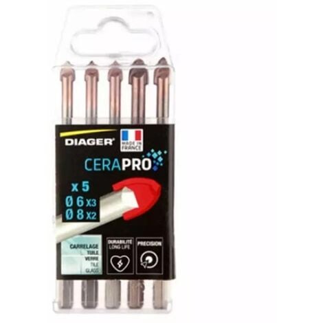 Coffret Forets Carrelage Cerapro 5 pièces Diager