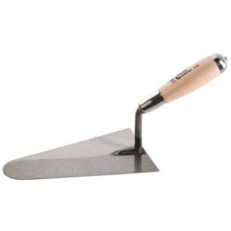 Truelle italienne ronde manche bois 24 cm L'outil parfait