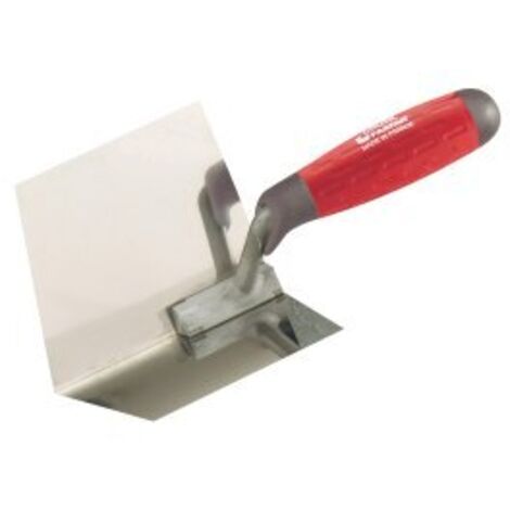 L'Outil Parfait – Spatule d'angle intérieur – Lame inoxydable 20cm – Manche composite avec protection index – Pour lissage précis des angles