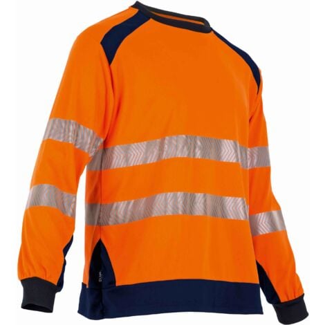 Tee Shirt Long Haute Visibilité Reflet Orange TXL LMA Lebeurre