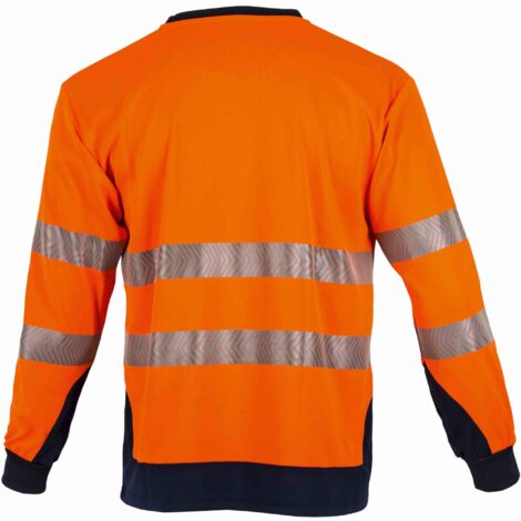 Tee Shirt Long Haute Visibilité Reflet Orange TXL LMA Lebeurre