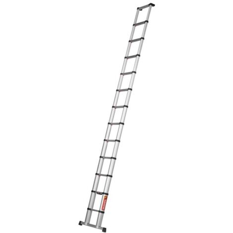 Telesteps – Échelle télescopique 3.80m – Hauteur de travail 4.60m – Aluminium anodisé léger – Barre stabilisatrice pour sécurité accrue - TEL-20138WS