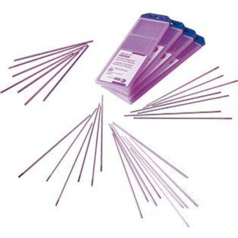 Lot de 10 électrodes tungstène E3 pour soudage TIG – Diamètre 1.6 mm – Performance stable pour acier, inox, aluminium, cuivre – Abicor Binzel