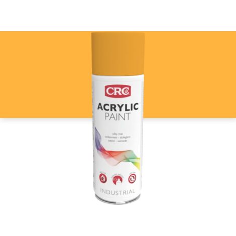 Peinture en aérosol ACRYL RAL - jaune signal RAL 1003 - brillant - 400 mL - CRC