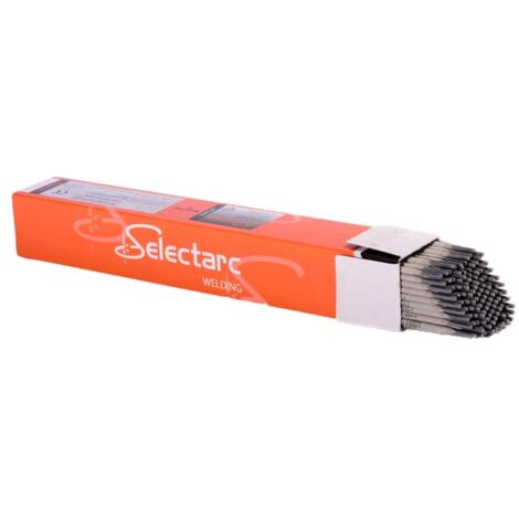 Selectarc – Électrode enrobée 7018 B56S 2.5x350mm – Rendement 115% pour assemblages sollicités – Résilience jusqu'à -50°C – Poids 2.5kg