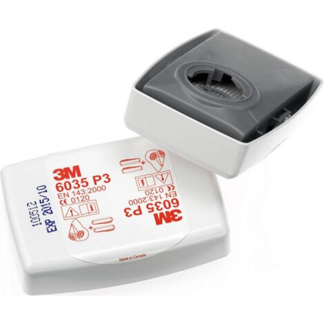 Filtre respiratoire serie 6000 P3R poussières (lot de 2) 3M
