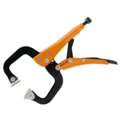 Grande Pince-Étau Verrouillage 450 Mm Avec Patins Pivotants - Outil De Serrage Robuste