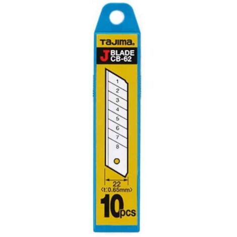 FP – Lot de 10 lames universelles 22 mm – Acier trempé japonais – Conception extra forte pour plaques de plâtre et bois – Affûtage multi-phases (1/5)