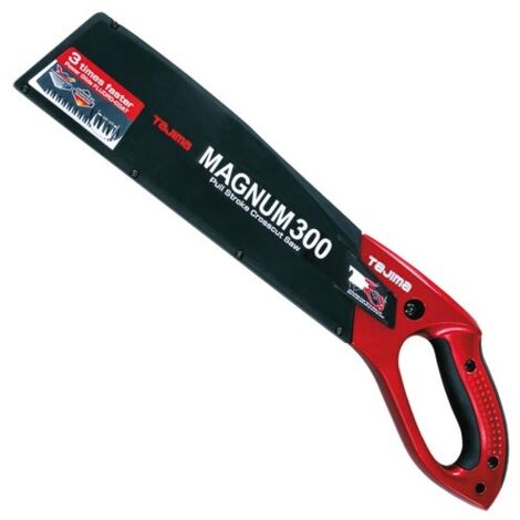 Tajima – Scie japonaise 300 mm – Lame en acier trempé SK95 – 13 dents par pouce – Revêtement Fluoro-Coat pour coupe précise