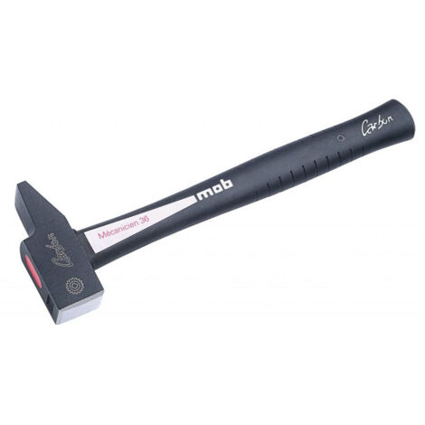 Mob Mondelin – Marteau rivoir mécanicien 36mm – Tête en acier C45E – Dureté 54 HRC – Manche composite anti-vibrations – Frappe précise et puissante