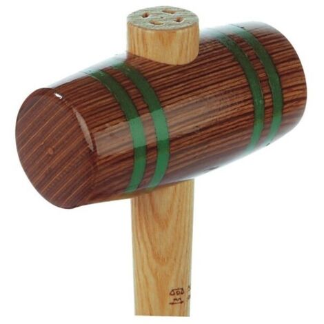 Finish – Maillet en bois lamellé comprimé 50mm – Manche en hickory – Frettage en fibre de verre pour durabilité – Usage professionnel