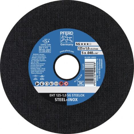 Disque A Tronconner Sg Steelox Eh 125-2,4 Pferd